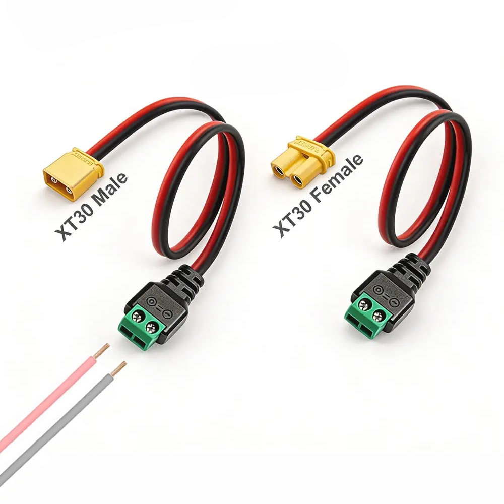 Drone Battery Connector - XT30 남성 여성 커넥터 플러그를 무납땜