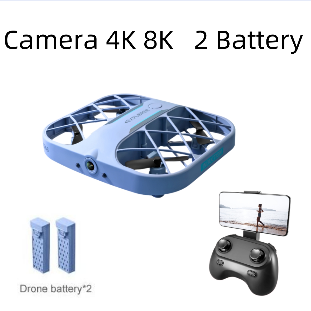 Drone Battery Box - JJRC H107 FPV RC 드론(배터리 2개