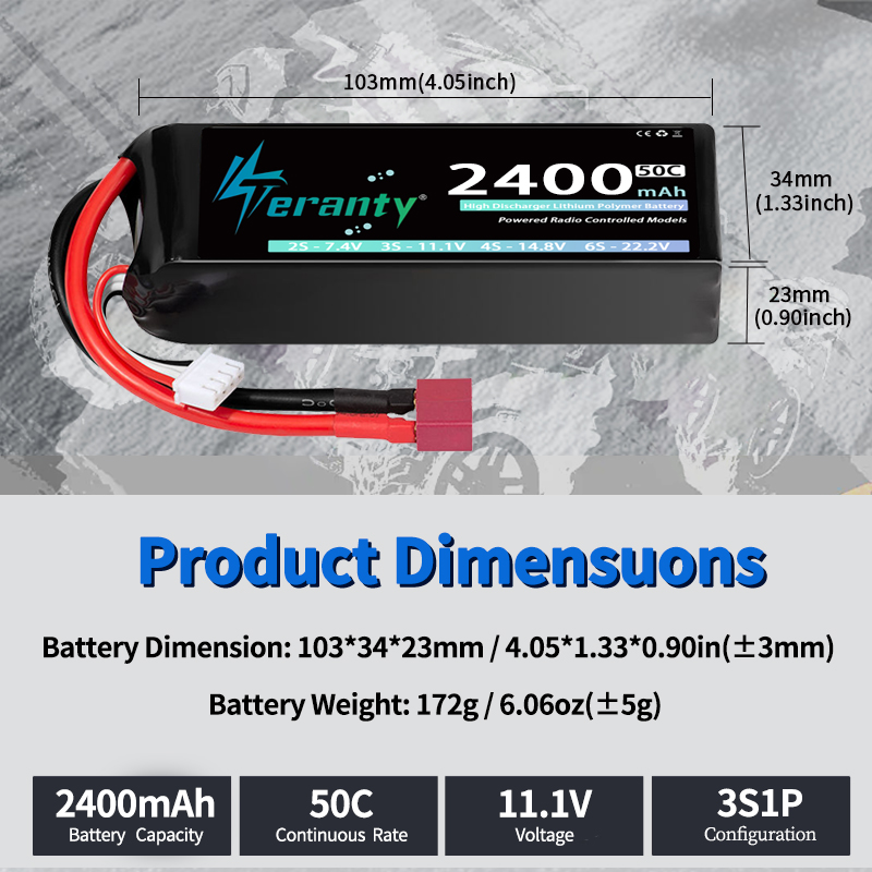 TERANTY 3S 2200/2400/2600mAh 리 - Drone Battery Connector 리뷰 및 가격
