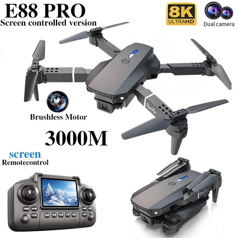 전문 E88 프로 드론 스크린 8K HD 카메라 WiF - Drone Battery Box 리뷰 및 가격