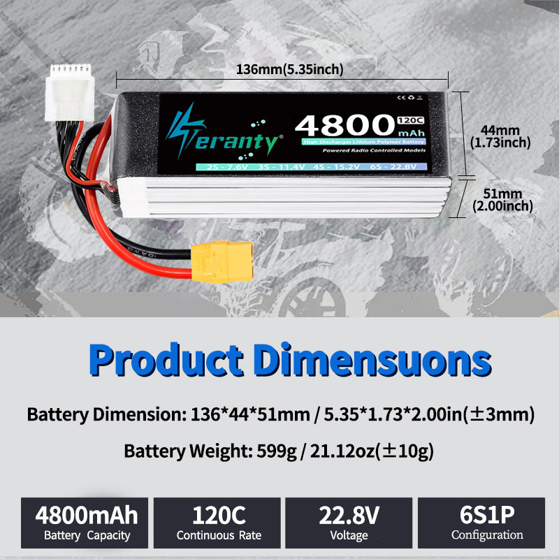 TERANTY 6S 4800mAh Lipo 배터리 22 - Drone Battery 6S 리뷰 및 가격