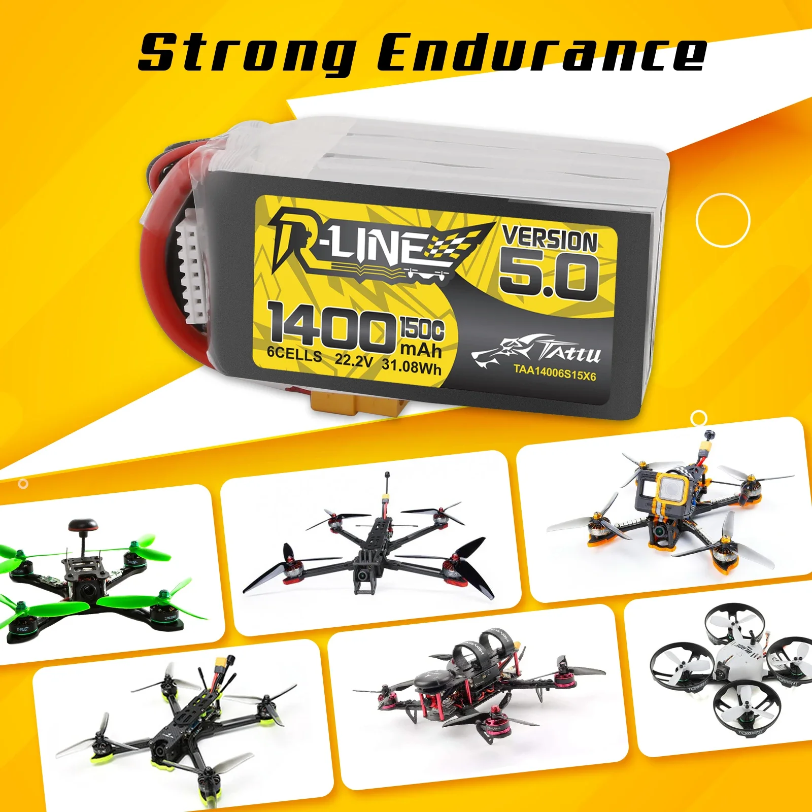 Tattu R-Line RC 전원, 1200mAh, 1 - Drone Battery 6S 리뷰 및 가격