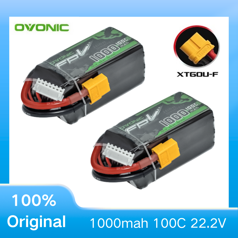2Pcs OVONIC 1000mAh 100C 22.2V - Drone Battery 6S 리뷰 및 가격